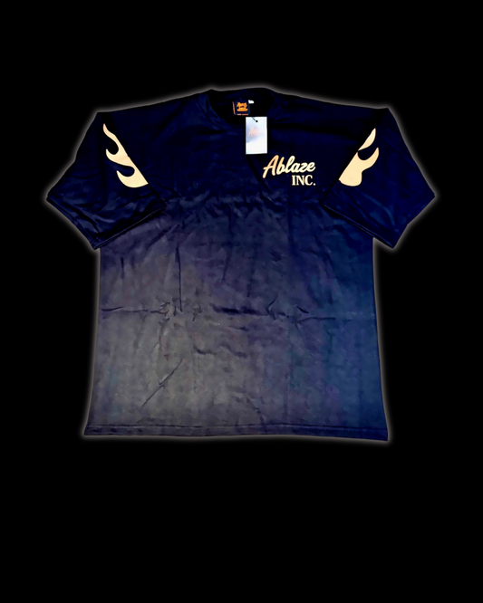 ABLÅZE TEE – BLACK / ORANGE