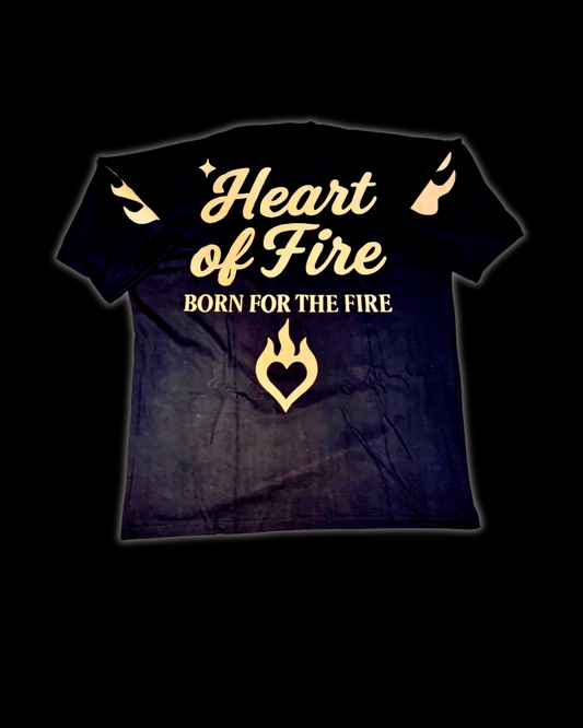 ABLÅZE TEE – BLACK / ORANGE